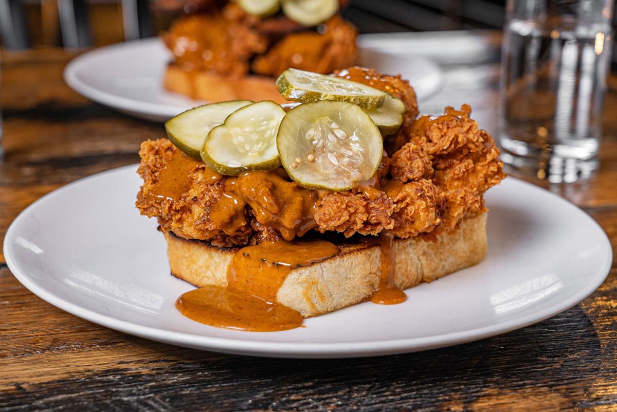 Toutant signature dishes Nashville Hot Chicken
Charred Ribeye
Traditional Creole Jambalaya
